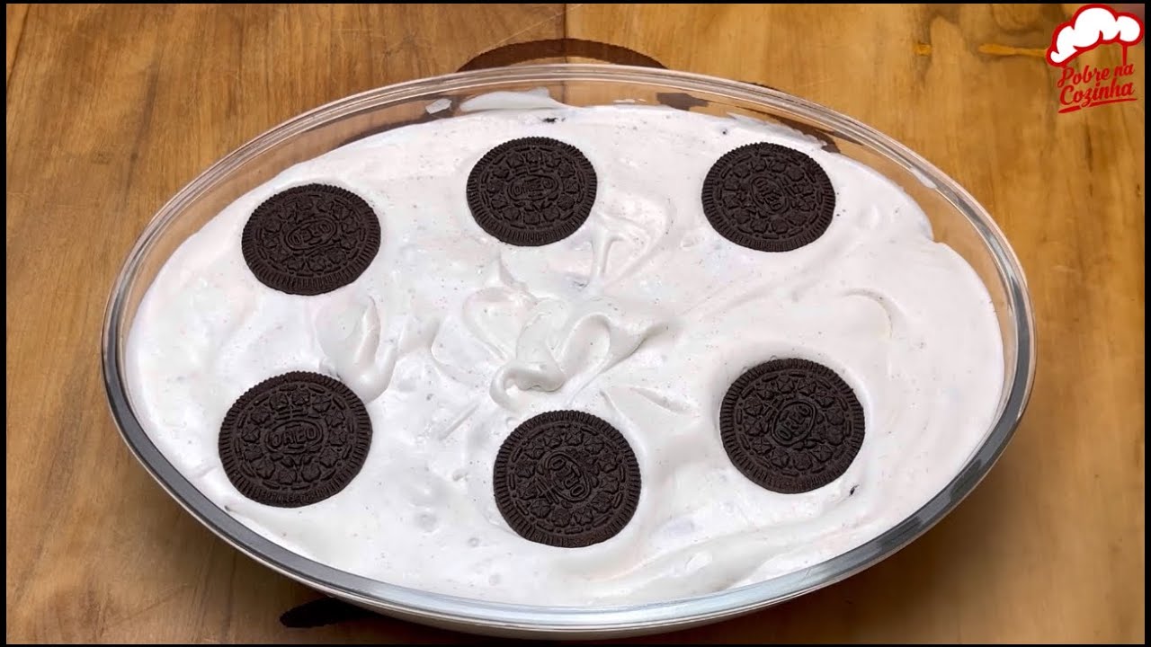 sorvete de oreo, apenas 3 ingredientes e sem leite condensado