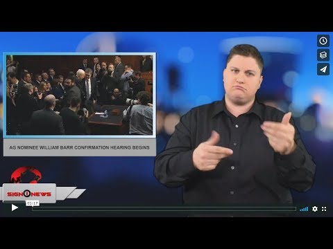 AG nominee William Barr confirmation hearing begins (ASL - 1.15.19)