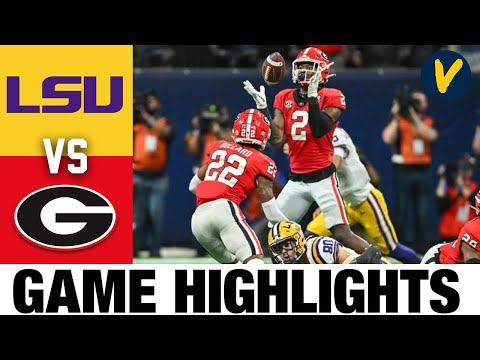 #14 LSU vs #1 Georgia | 2022 SEC Conference Championship | 2022 College Football Highlights