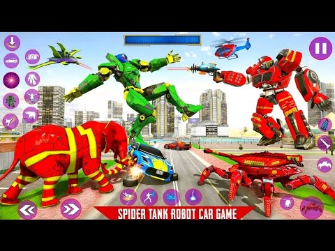 Spider Tank Robot Games-Android Gameplay #2024