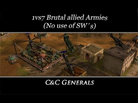 cncGENERALS - 1vs7 Brutal Army´s [No use of Superweapons]