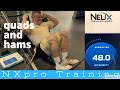 quads n hamstrings EMS leg training on the NXPro NeuX Tec. - machine of world class in bodybuilding