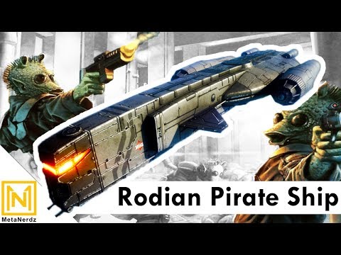 Pirate Ship of the "Bomu Clan" Rodians | YV-260 light freighter | Star Wars Ships