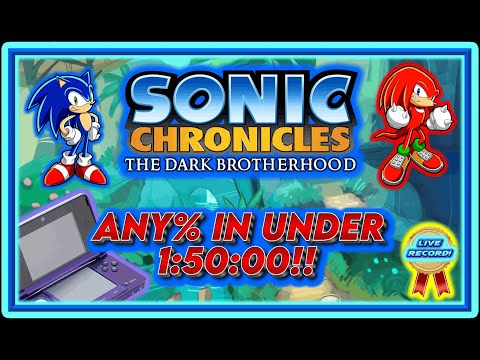 The FIRST EVER Sub-1:50:00 In Sonic Chronicles - Any% Speedrun | WR Route Showcase!