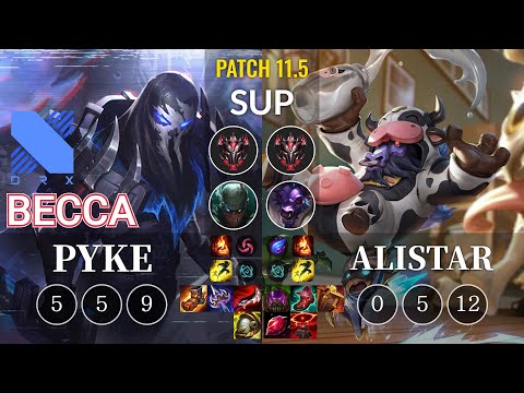 DRX Becca Pyke vs Alistar Sup - KR Patch 11.5
