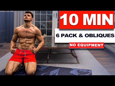 10 Min Awesome 6 Pack and Obliques Workout For Beginners | velikaans