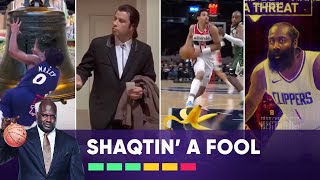 Becomes the first player to play defense on offense! The Beard's Block Attempt Wins Shaqtin' 💀