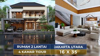MEGAH DAN KEKINIAN, BEGINI MEWAHNYA DESAIN RUMAH MODERN DI JAKARTA UTARA!! - JASA ARSITEK