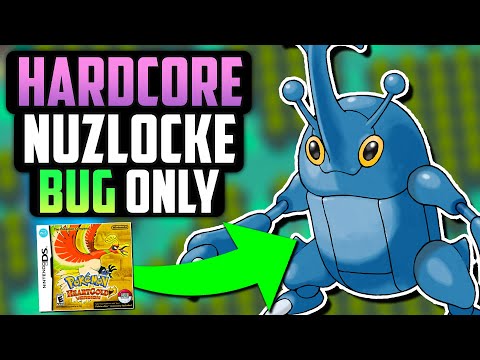 CAN I BEAT A POKÉMON HEARTGOLD HARDCORE NUZLOCKE WITH ONLY BUG TYPES!? (Pokémon Challenge)
