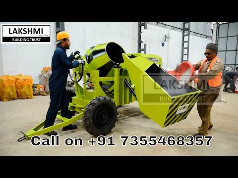 Concrete Mixer With Hydraulic Hopper