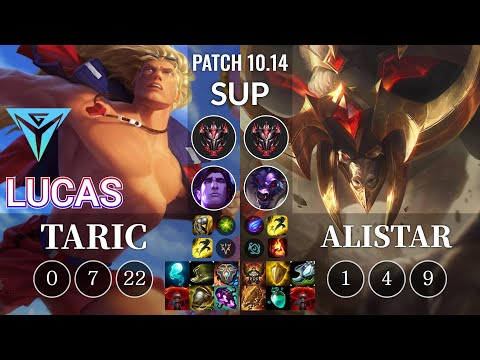 IGY Lucas Taric vs Alistar Sup - KR Patch 10.14