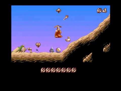 Puggsy - Amiga - physical engine demonstration