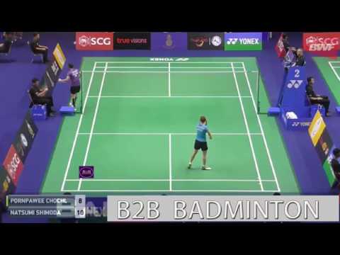 Badminton 2017 ThailandMaster   Natsumi SHIMODA vs Pornpawee CHOCHUWONG