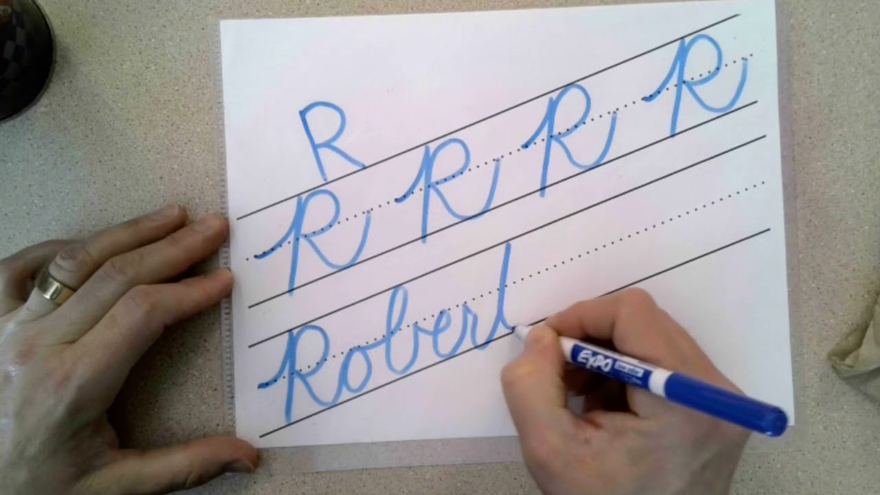 Cursive Uppercase Capital R