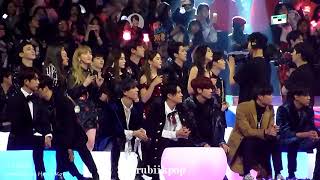 [My Fav] 171201 MAMA - Super Junior Black Suit Reaction: EXO Taemin Red Velvet NCT127 Wanne One Got7