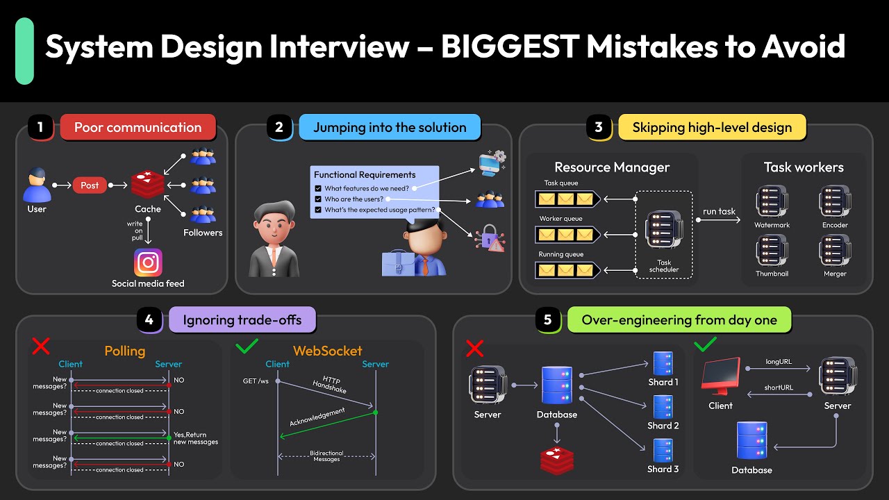 System Design Interview – BIGGEST Mistakes to Avoid