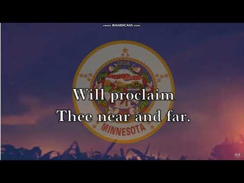 USA Anthem And Minnesota State Song