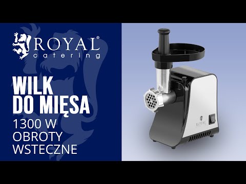 Video - Wilk do mięsa - 1300 W - 48 kg/h