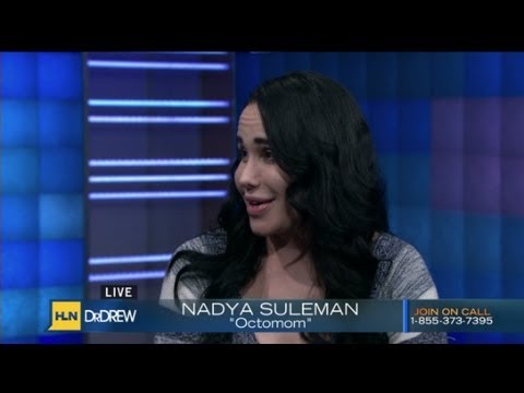 Nadya Suleman answers questions on HLN's Dr. Drew.