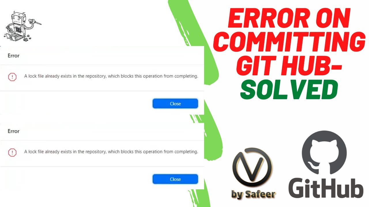 Watch video A lock file already exists in the repository, which blocks this operation from completing - Solved Now A lock file already exists in the repository, which blocks this operation from completing - Solved