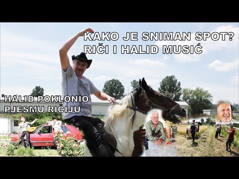 HALID MUSIĆ I RIČI SA SNIMANJA SPOTA