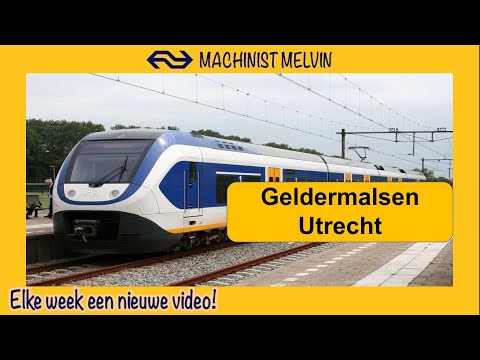 4k GELDERMALSEN via CULEMBORG en HOUTEN naar UTRECHT met een INTERCITY!