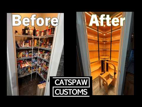 Custom Pantry Build Part 4 - Lazy Susans and the Final Install