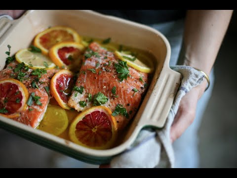 Baked Salmon with Citrus and Herbs [Alison Roman]