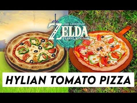 How to make a  HYLIAN TOMATO PIZZA in REAL LIFE from Zelda: Tears of the Kingdom! BEST Cooking Guide