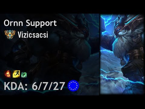 Ornn Support vs Thresh - Vizicsacsi - EUW Challenger Patch 7.20