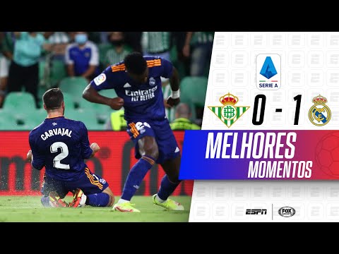 Gols e lances de Betis x Real Madrid