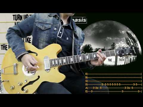 Oasis - A Bell Will Ring - TABS Guitar COVER (Gem Archer part) Live Version