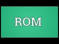 ROM Meaning 
