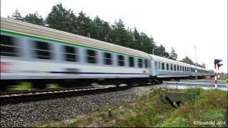 preview picture of video 'Przeloty EIC i TLK w Mstyczowie / Polish long-distance trains in Mstyczów'