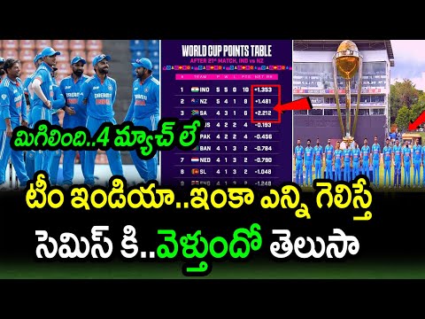 India Semi Finals Chances In World Cup 2023 Revealed|IND vs ENG Match 29 Updates|World Cup 2023