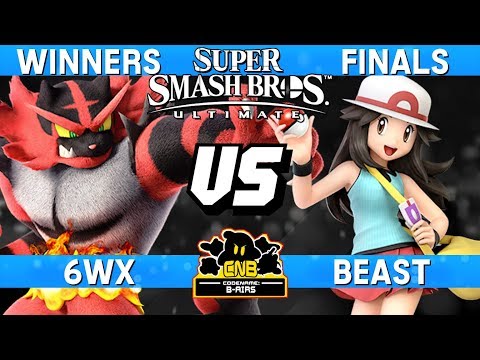 Smash Ultimate Tournament Winners Finals - 6WX (Incineroar) vs Beast (Pokemon Trainer) - CNB 175