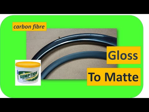 Gloss to Matte Carbon FIbre Finish