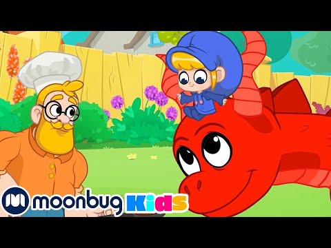 Mein Haustierdrache Morphle im Garten | Kinderlieder und Cartoons | Moonbug Kids Deutsch