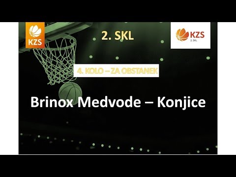 Brinox Medvode : Konjice - 4. kolo, za obstanek - 2. SKL za moške - Sezona 2017/18