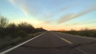 preview picture of video 'Why to San Simon, Arizona, AZ SR 86 East, 21 February 2015, Sunrise, GP010001'