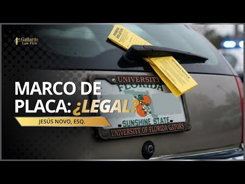 Atención conductores, “marcos decorativos en placas: ¿Ahora son ilegales en Florida?” ¿Real o fake?”