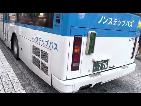 川崎市バス上平間営業所H -4469「エンジン始動」