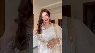 Off-White Chiffon Angrakha Suit - Video 3