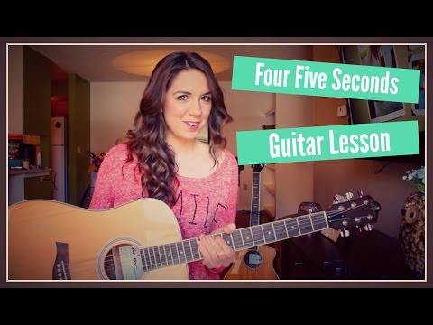 Four Five Seconds // Rihanna Kanye West Paul McCartney // Guitar Lesson