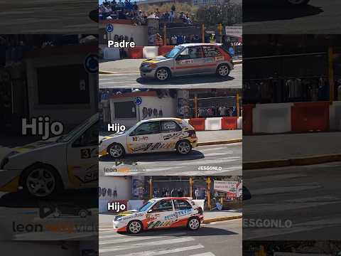 Padre vs hijo vs hijo #drift #citroen #urbanrace #labañeza #leon #fia #rfeda #facyl#slalom #gasolina