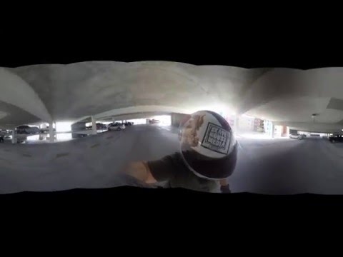 360 Video Longboard Downhill Garage