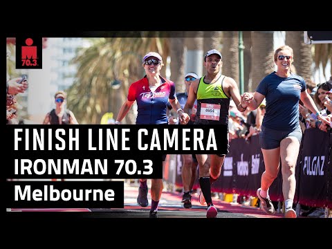 2024 Qatar Airways IRONMAN 70.3 Melbourne | Finish Line Camera