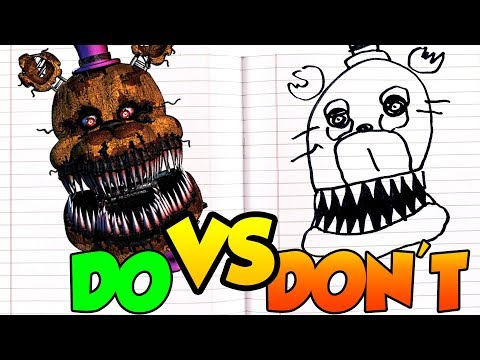 DOs & DON'Ts Drawing Five Nights At Freddy's Nightmare ...