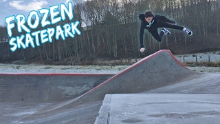 HOW TO SKATE A FROZEN SKATEPARK!