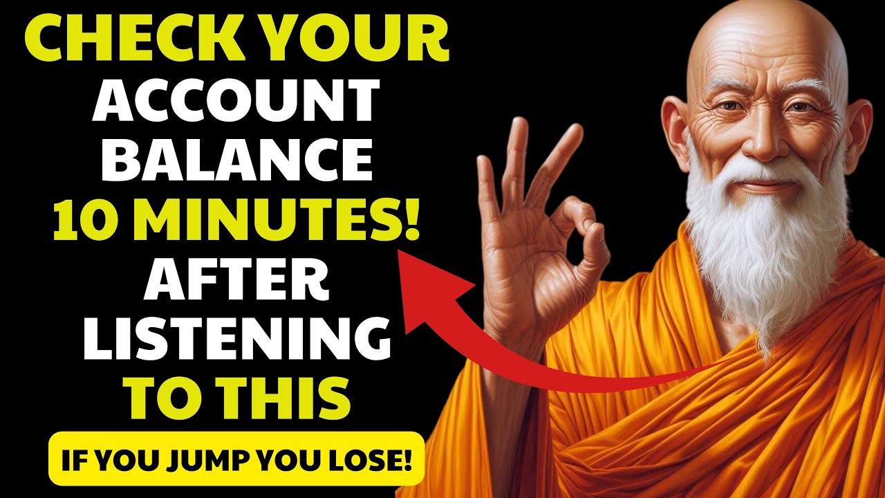 UNEXPECTED MONEY: 10 minutes after hearing this, check your account immediately | Buddhist teachings